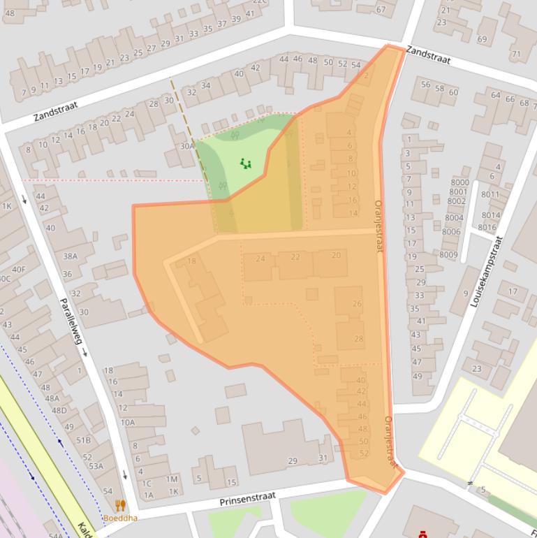 Kaart van postcodegebied 5913SZ.