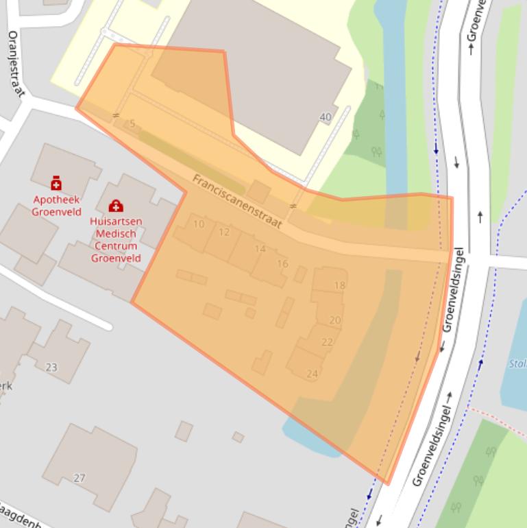 Kaart van postcodegebied 5913TA.