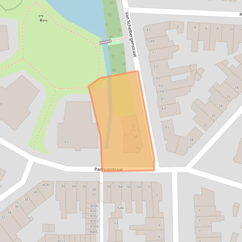 Kaart van postcodegebied 5913TZ.