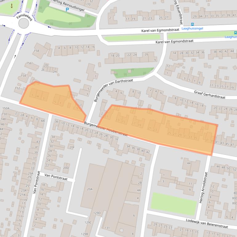 Kaart van postcodegebied 5913VV.
