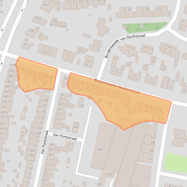 Kaart van postcodegebied 5913VX.