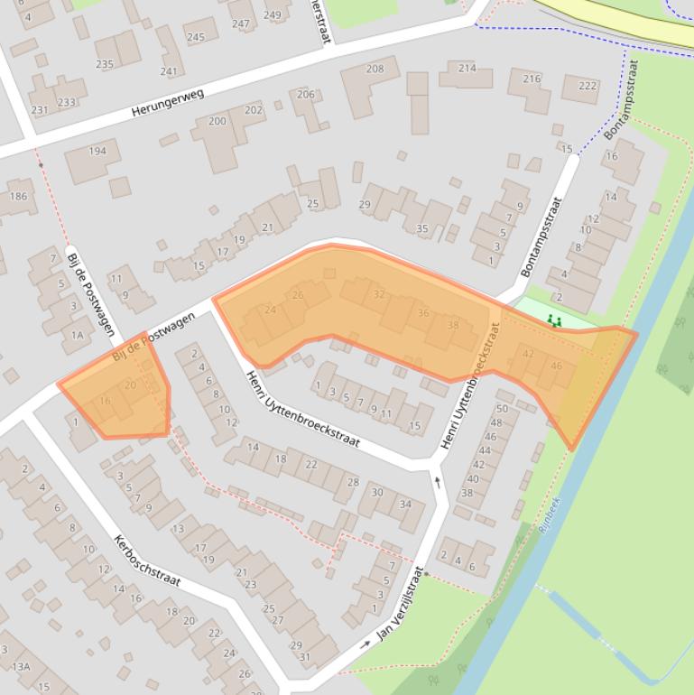 Kaart van postcodegebied 5913WB.