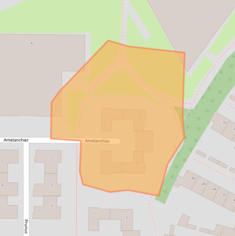 Kaart van postcodegebied 5913WV.