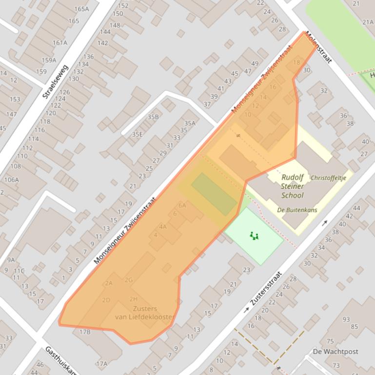 Kaart van postcodegebied 5914AJ.