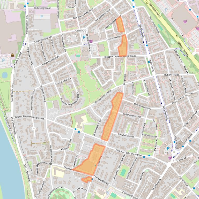 Kaart van postcodegebied 5914BC.