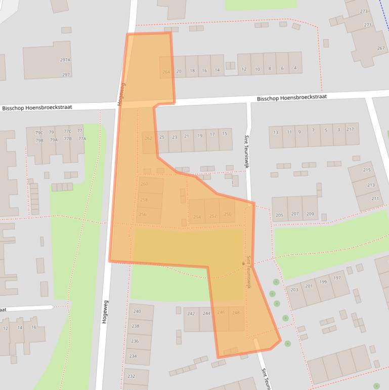 Kaart van postcodegebied 5914BJ.