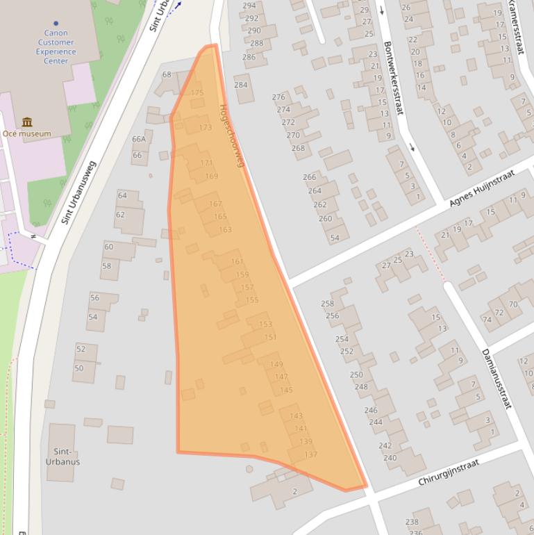 Kaart van postcodegebied 5914CG.