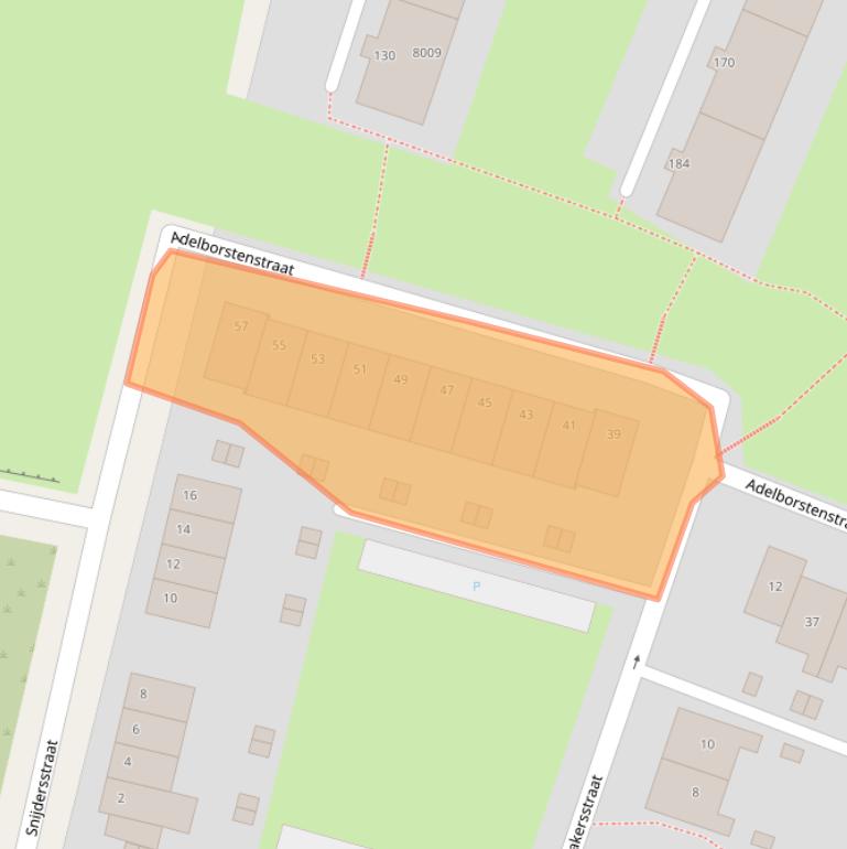 Kaart van postcodegebied 5914LZ.