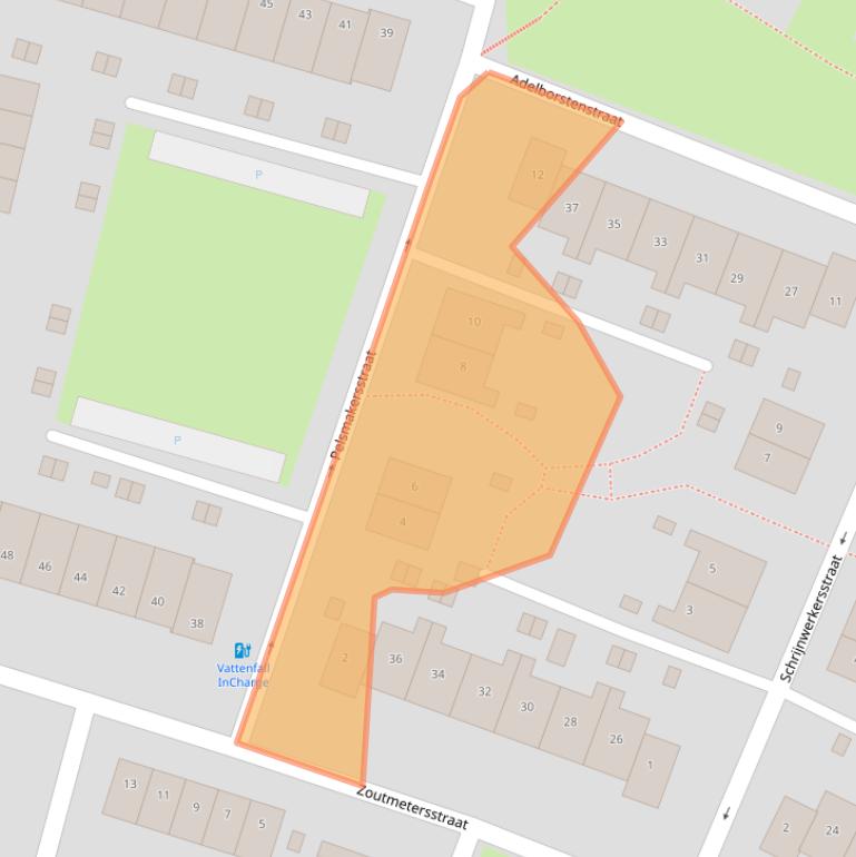 Kaart van postcodegebied 5914NC.