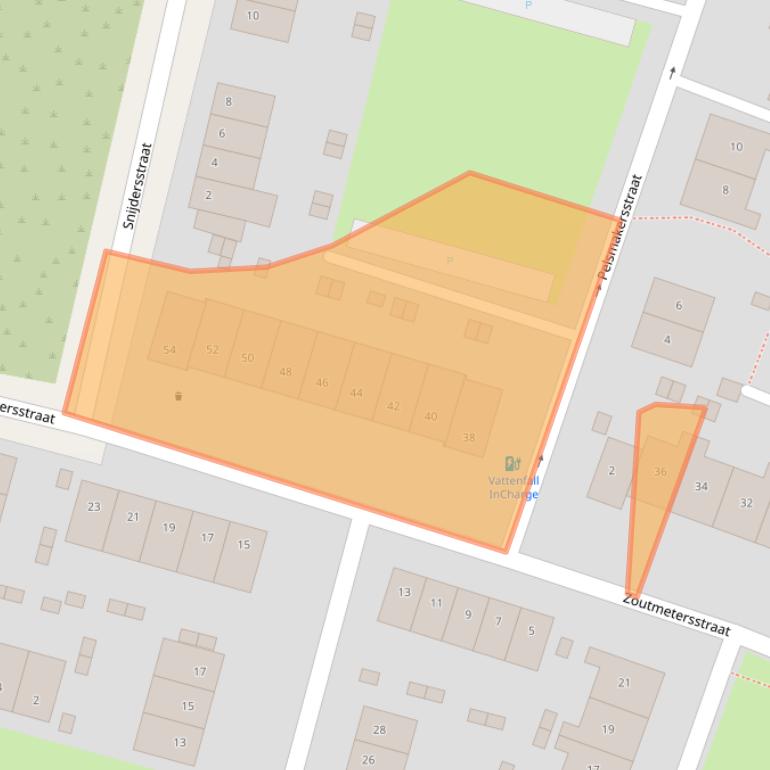 Kaart van postcodegebied 5914NJ.