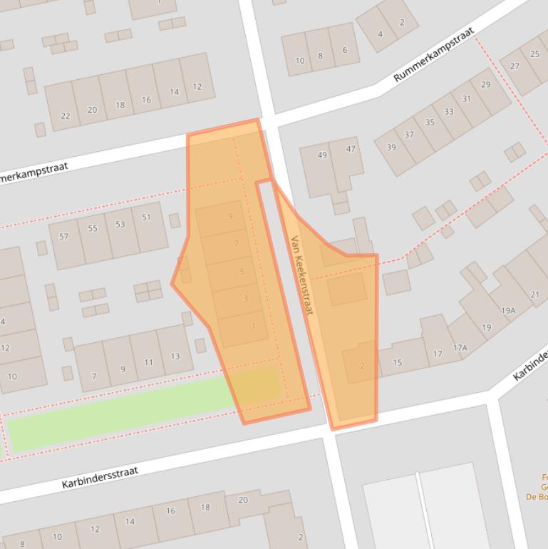 Kaart van postcodegebied 5914NM.