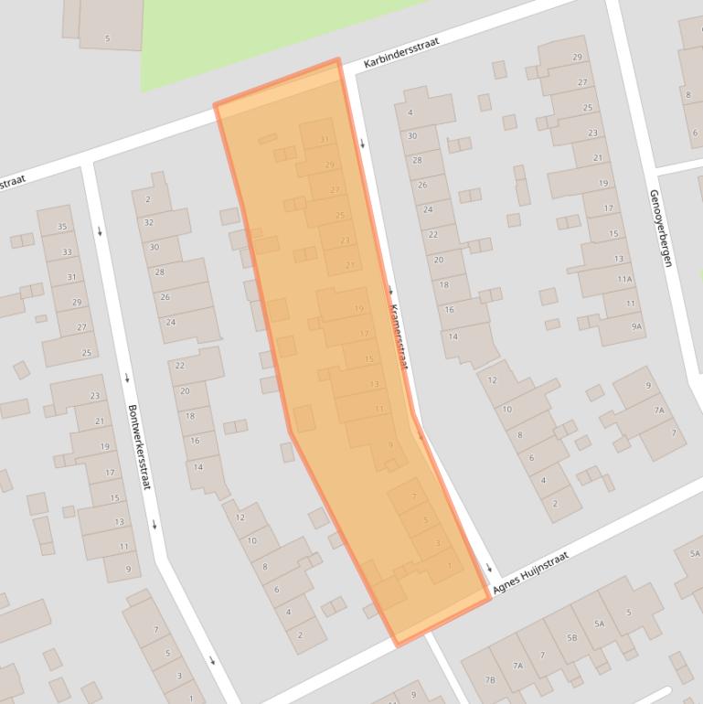 Kaart van postcodegebied 5914PC.