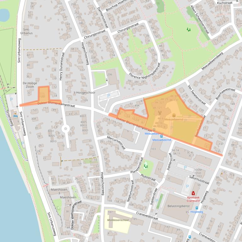 Kaart van postcodegebied 5914PW.