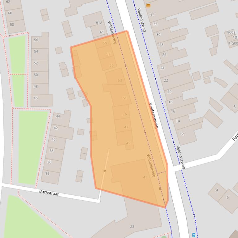 Kaart van postcodegebied 5914SL.