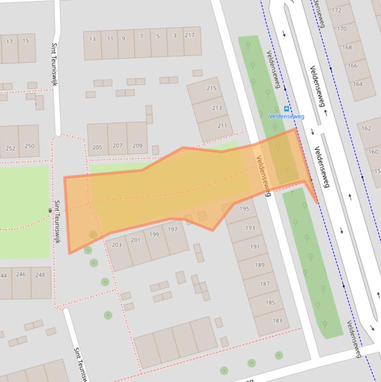 Kaart van postcodegebied 5914SP.