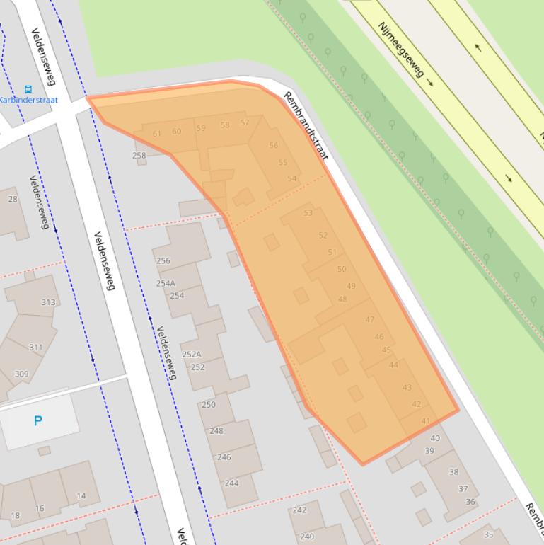 Kaart van postcodegebied 5914TH.