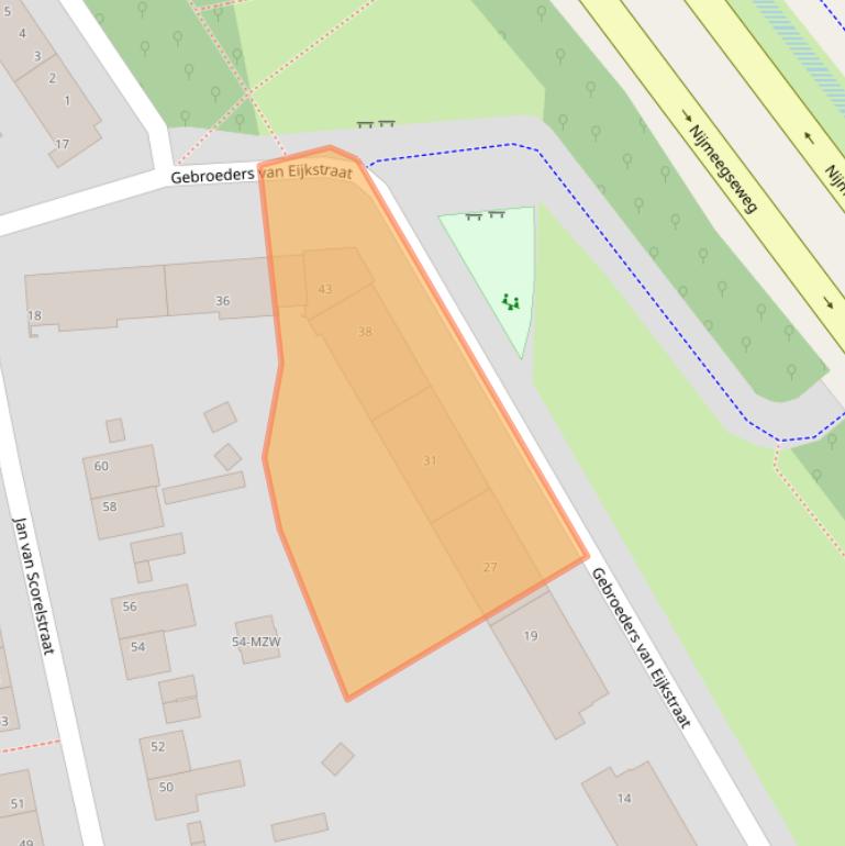 Kaart van postcodegebied 5914TM.