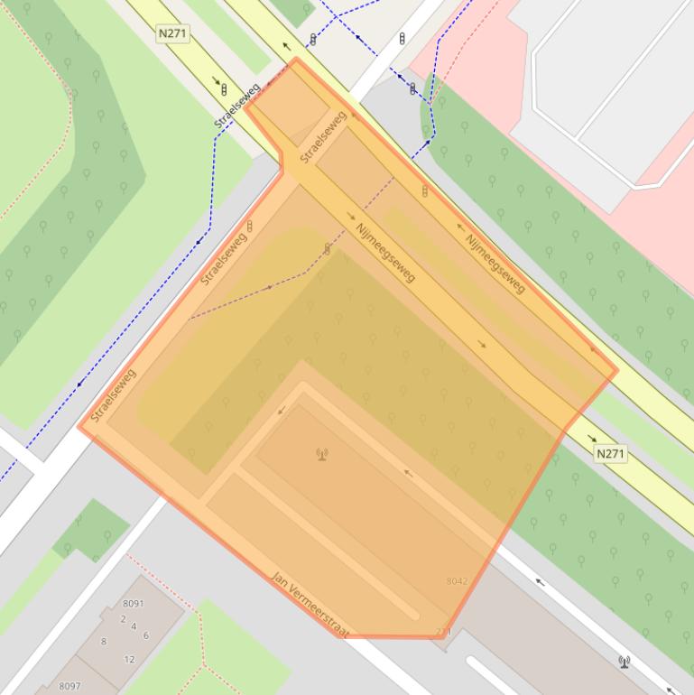 Kaart van postcodegebied 5914VM.