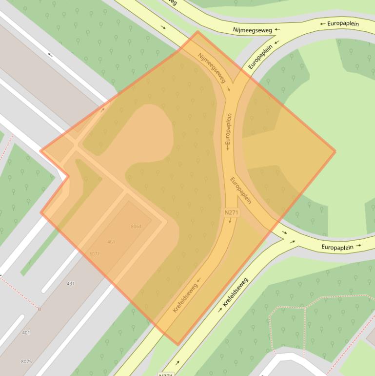 Kaart van postcodegebied 5914VW.