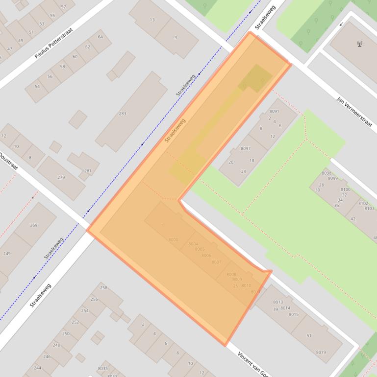 Kaart van postcodegebied 5914XB.