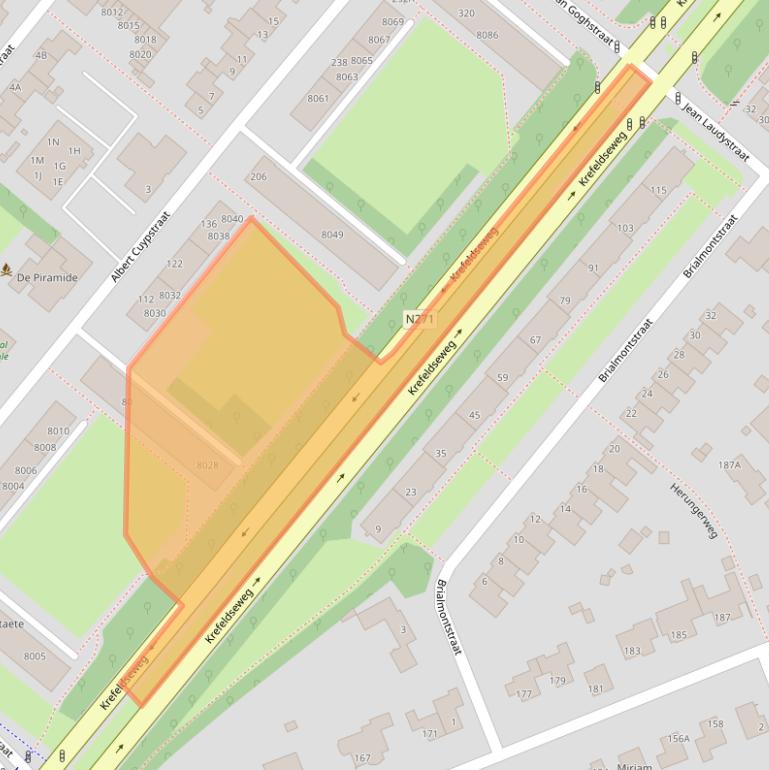 Kaart van postcodegebied 5914XH.