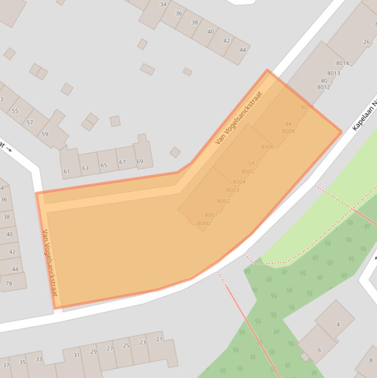 Kaart van postcodegebied 5915BC.