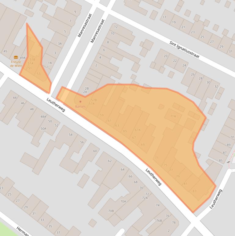 Kaart van postcodegebied 5915CB.