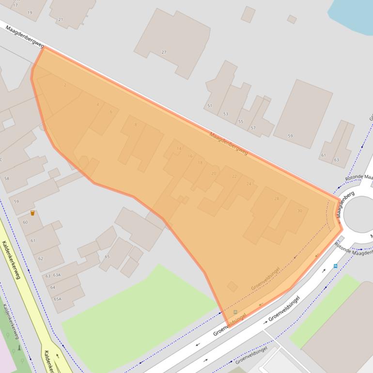 Kaart van postcodegebied 5915CR.