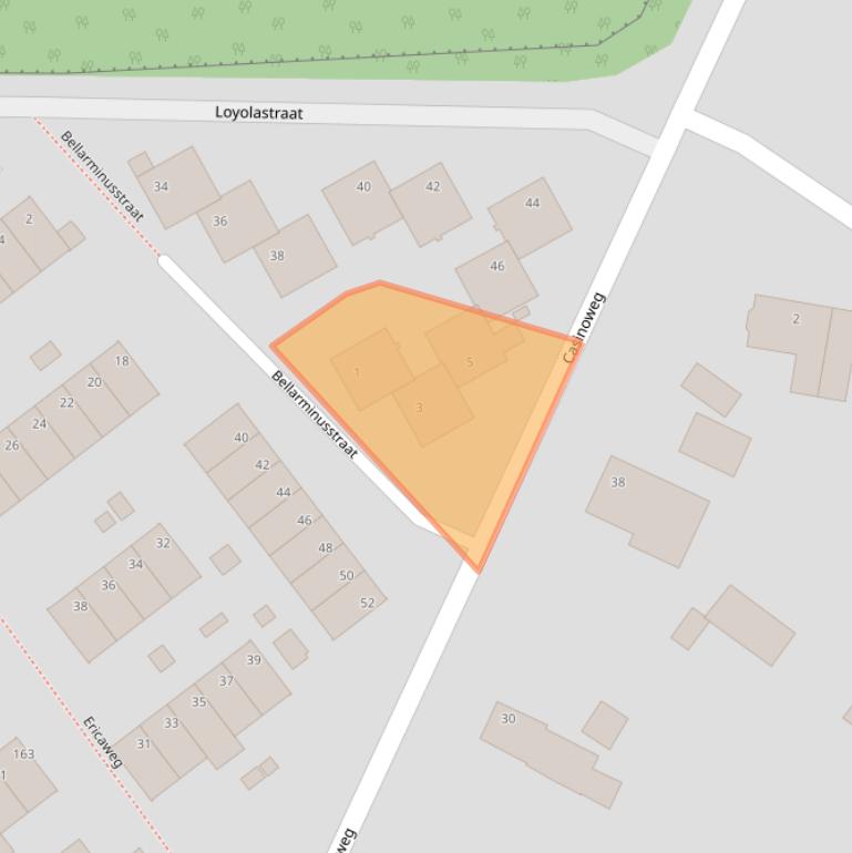 Kaart van postcodegebied 5915CV.