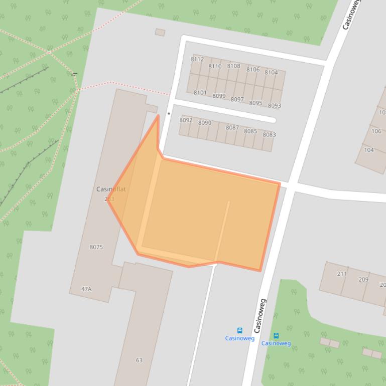 Kaart van postcodegebied 5915EK.