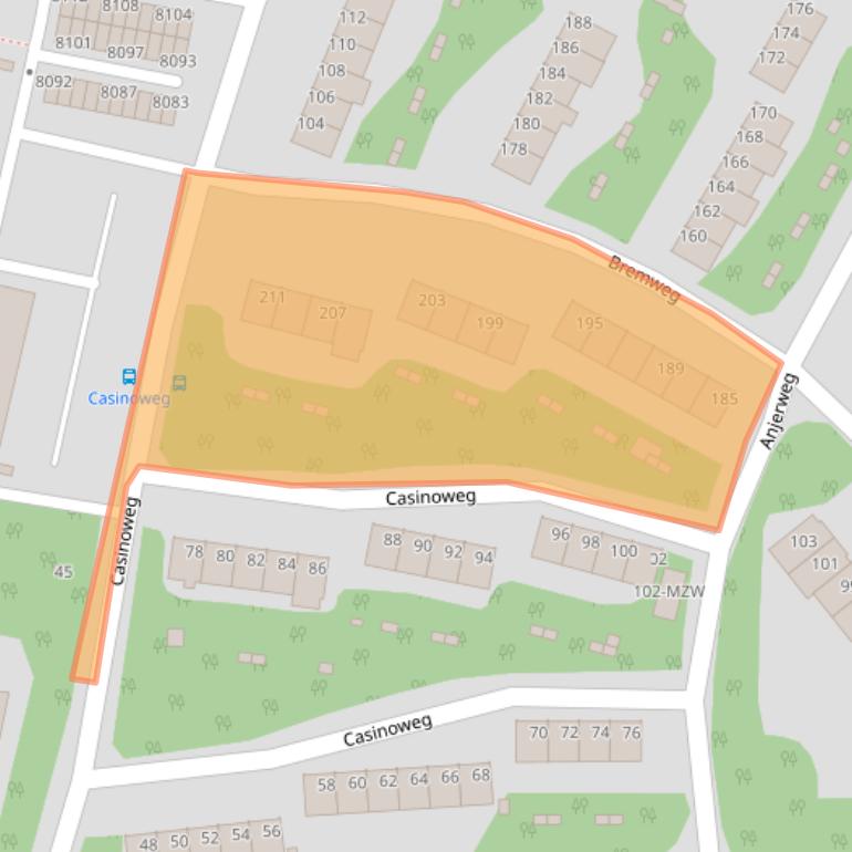 Kaart van postcodegebied 5915GK.