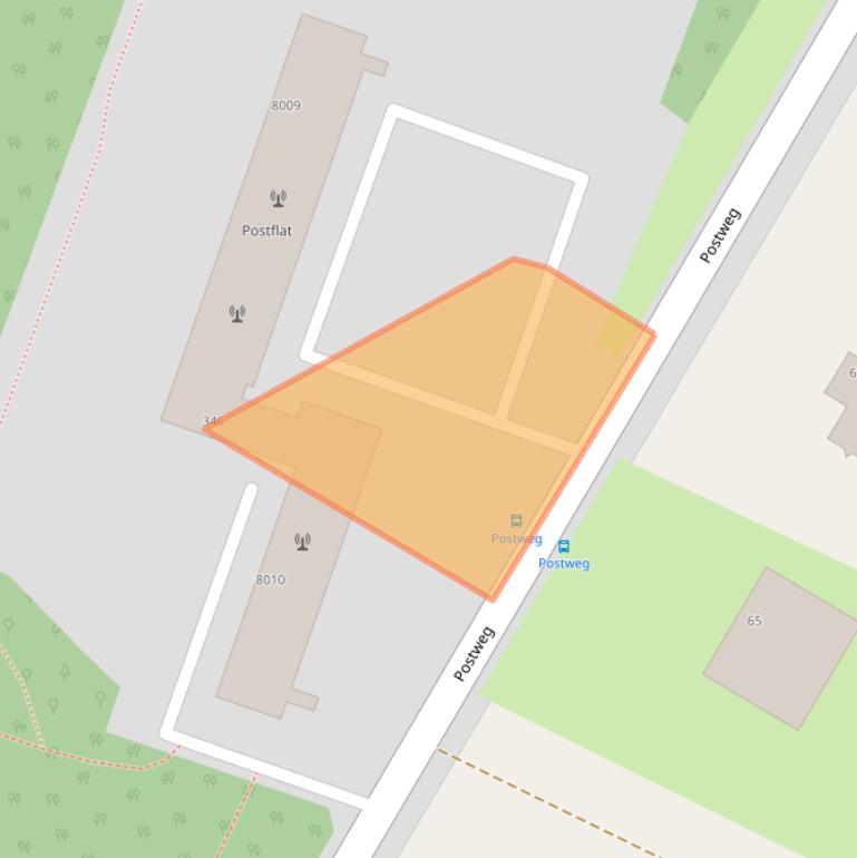 Kaart van postcodegebied 5915HC.