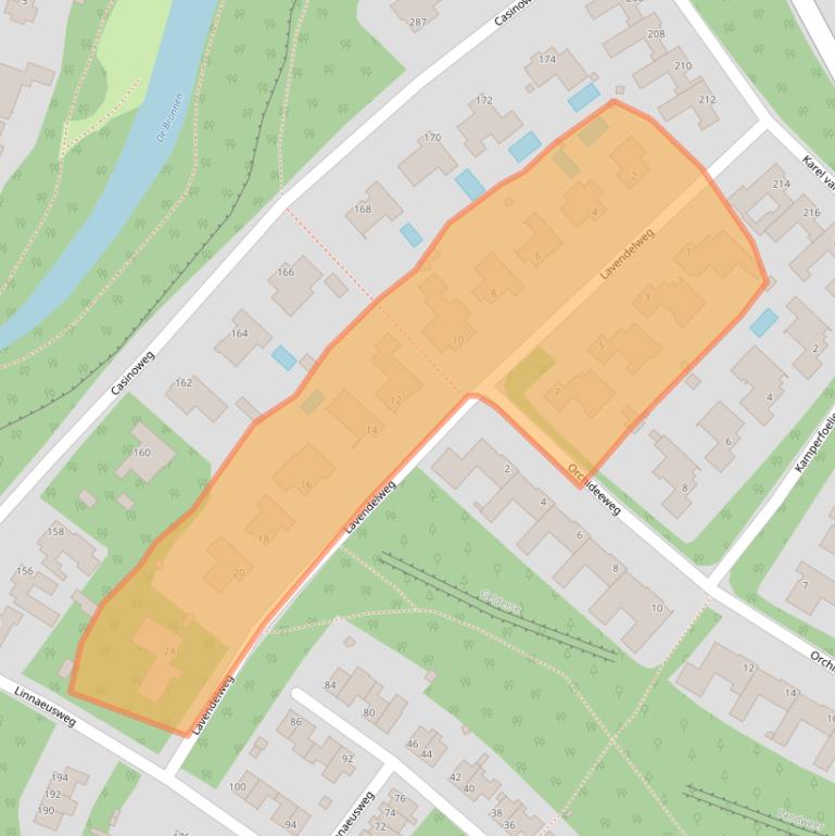 Kaart van postcodegebied 5915HN.