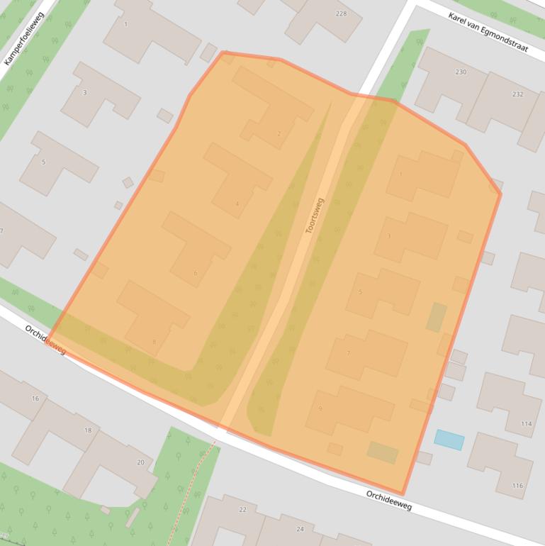 Kaart van postcodegebied 5915HS.