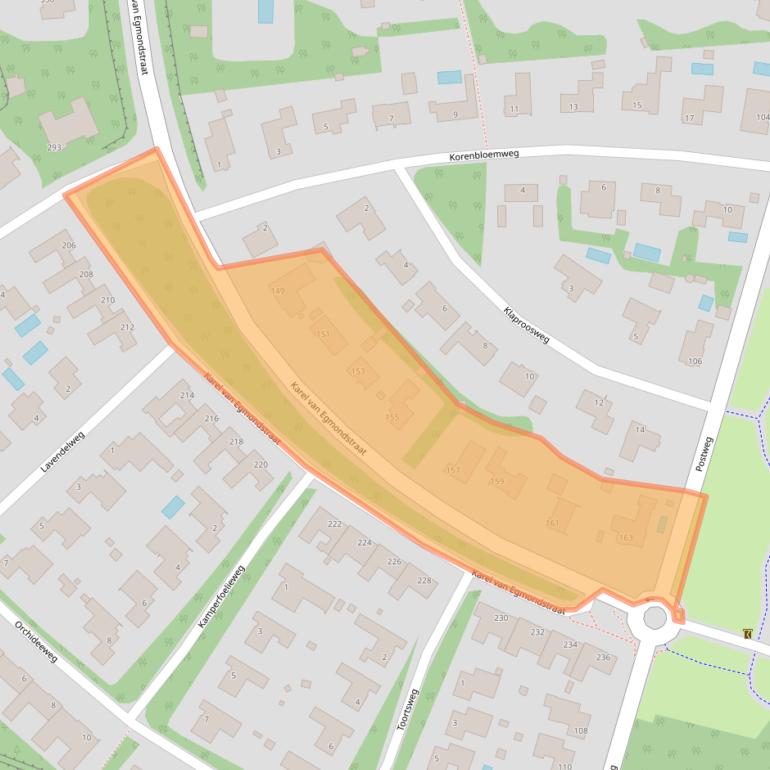 Kaart van postcodegebied 5915HT.