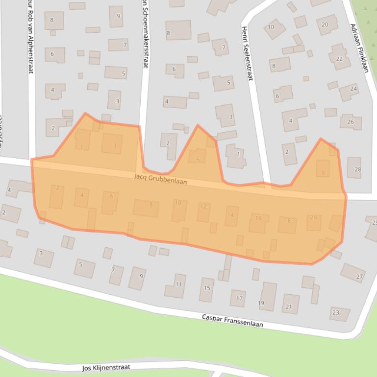 Kaart van postcodegebied 5915JE.