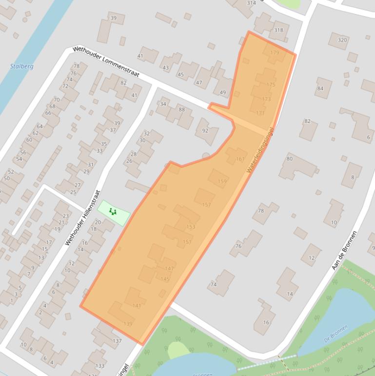 Kaart van postcodegebied 5915VW.