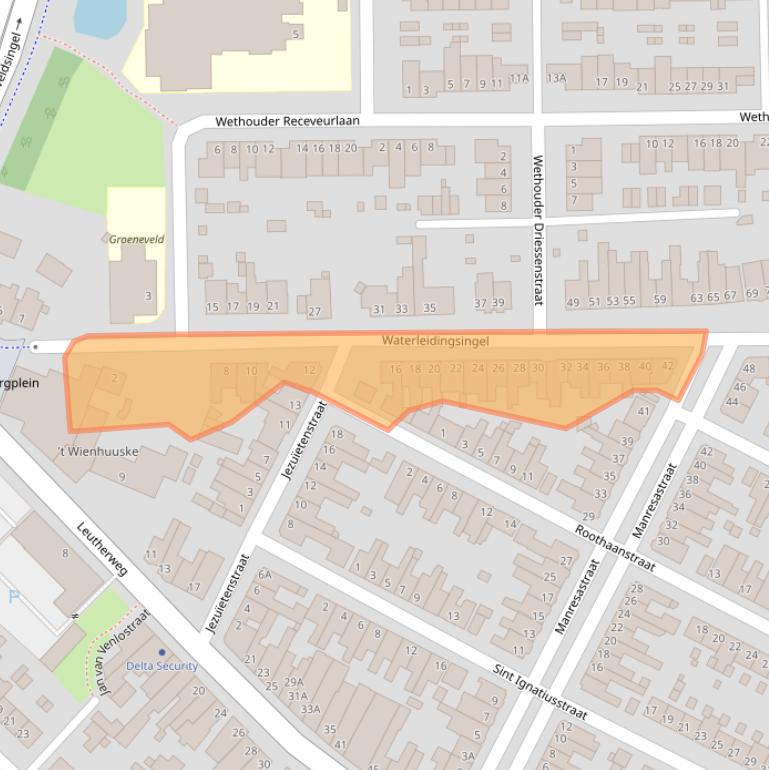 Kaart van postcodegebied 5915VX.
