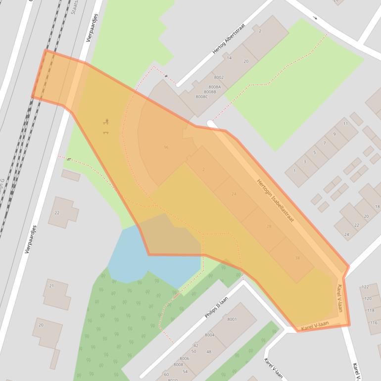 Kaart van postcodegebied 5915XH.