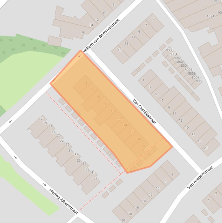 Kaart van postcodegebied 5915XT.