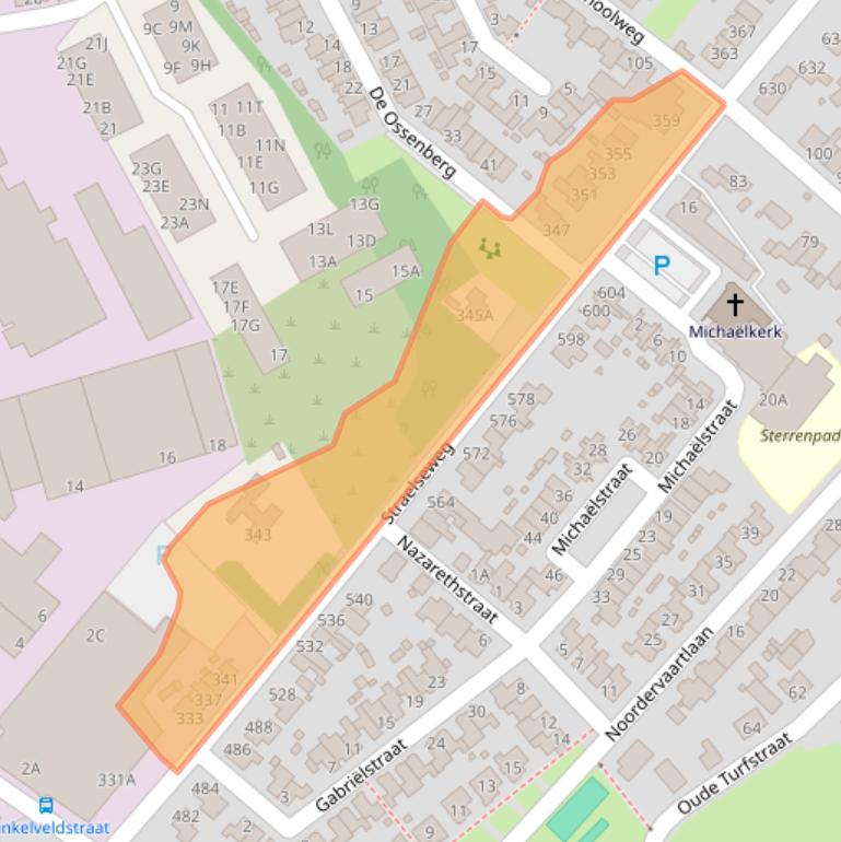 Kaart van postcodegebied 5916AB.