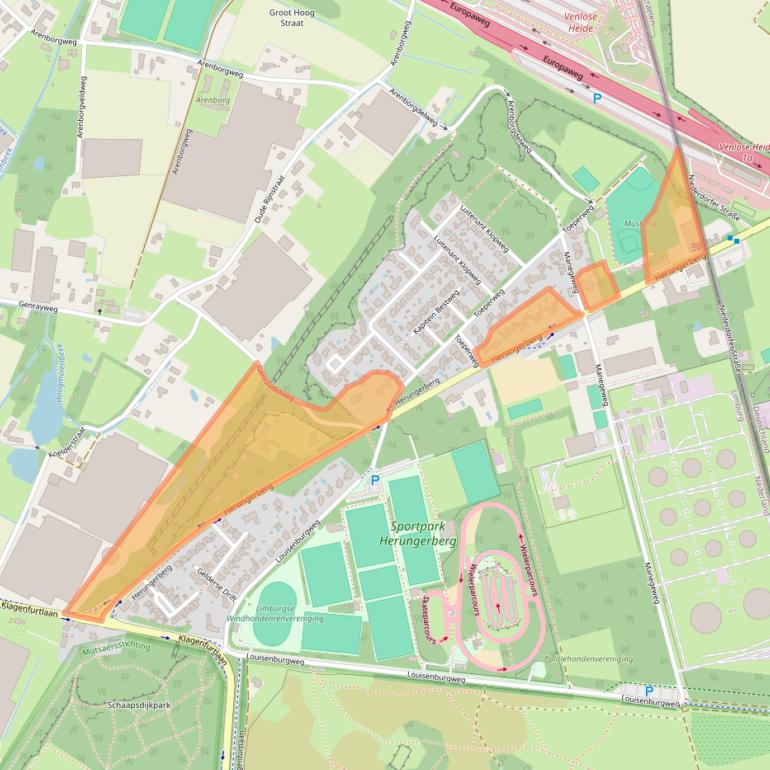 Kaart van postcodegebied 5916BC.