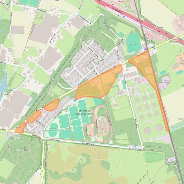 Kaart van postcodegebied 5916BD.