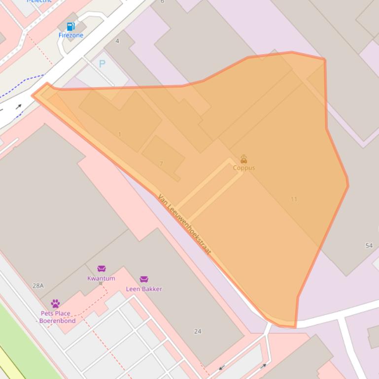 Kaart van postcodegebied 5916PD.