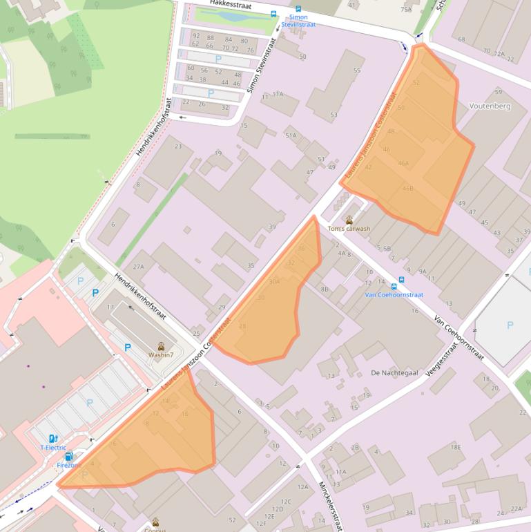 Kaart van postcodegebied 5916PS.