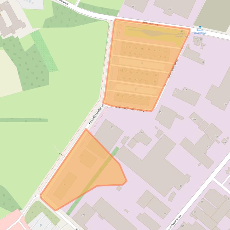 Kaart van postcodegebied 5916RZ.