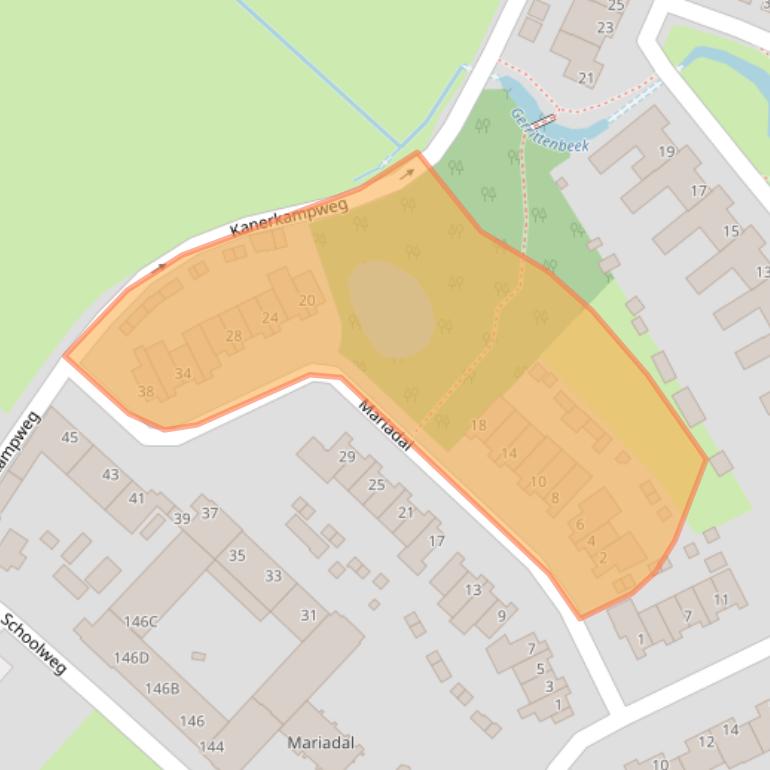 Kaart van postcodegebied 5916SK.