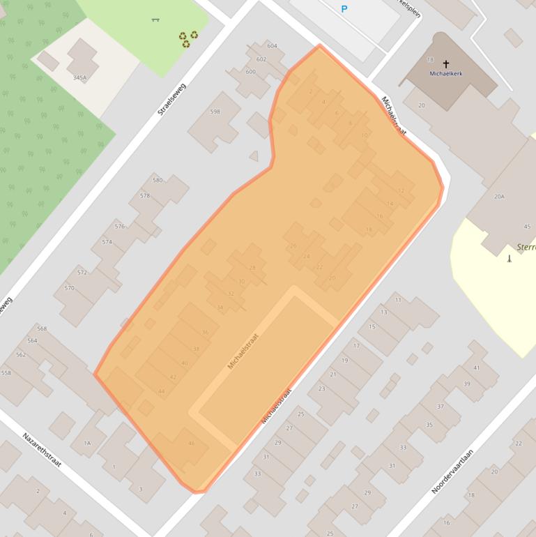 Kaart van postcodegebied 5916SN.