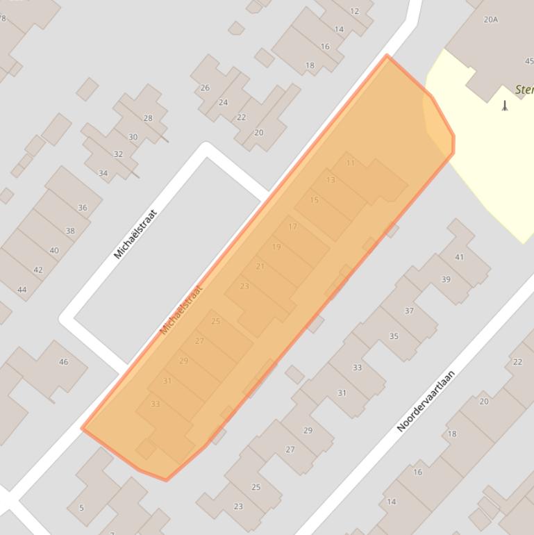 Kaart van postcodegebied 5916SP.