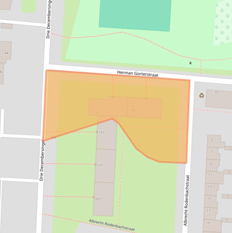 Kaart van postcodegebied 5921AG.